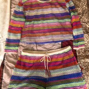 No Boundaries Multicolor mesh short set large
